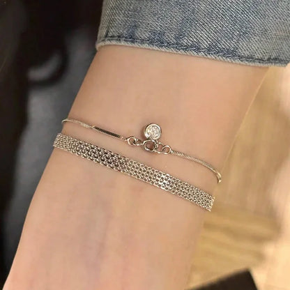 18K Gold-Plated Mesh Bracelet – Stainless Steel by ZEB Jewelry – view 6