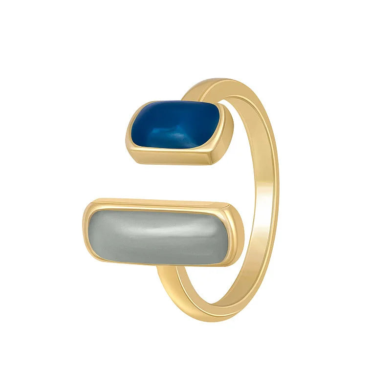Colorful Enamel Adjustable Ring by ZEB Jewelry – view 5