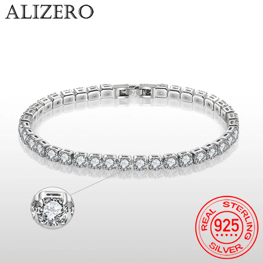 Zircon Tennis Bracelet – 925 Sterling Silver by ZEB Jewelry – view 1