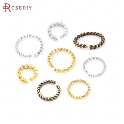 Brass Twist Jump Rings Diameter 5MM - 20MM 
