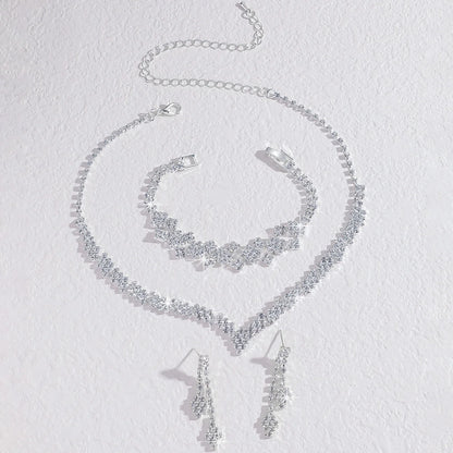 Bridal Jewelry Set – Necklace, Earrings & Bracelet by ZEB Jewelry – view 4