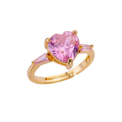 Stackable Zircon Heart Ring Set by ZEB Jewelry – view 20
