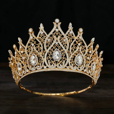 Jeweled Baroque Queen Crown