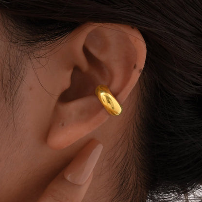 Waterdrop Cartilage Ear Cuff – Stainless Steel by ZEB Jewelry – view 14