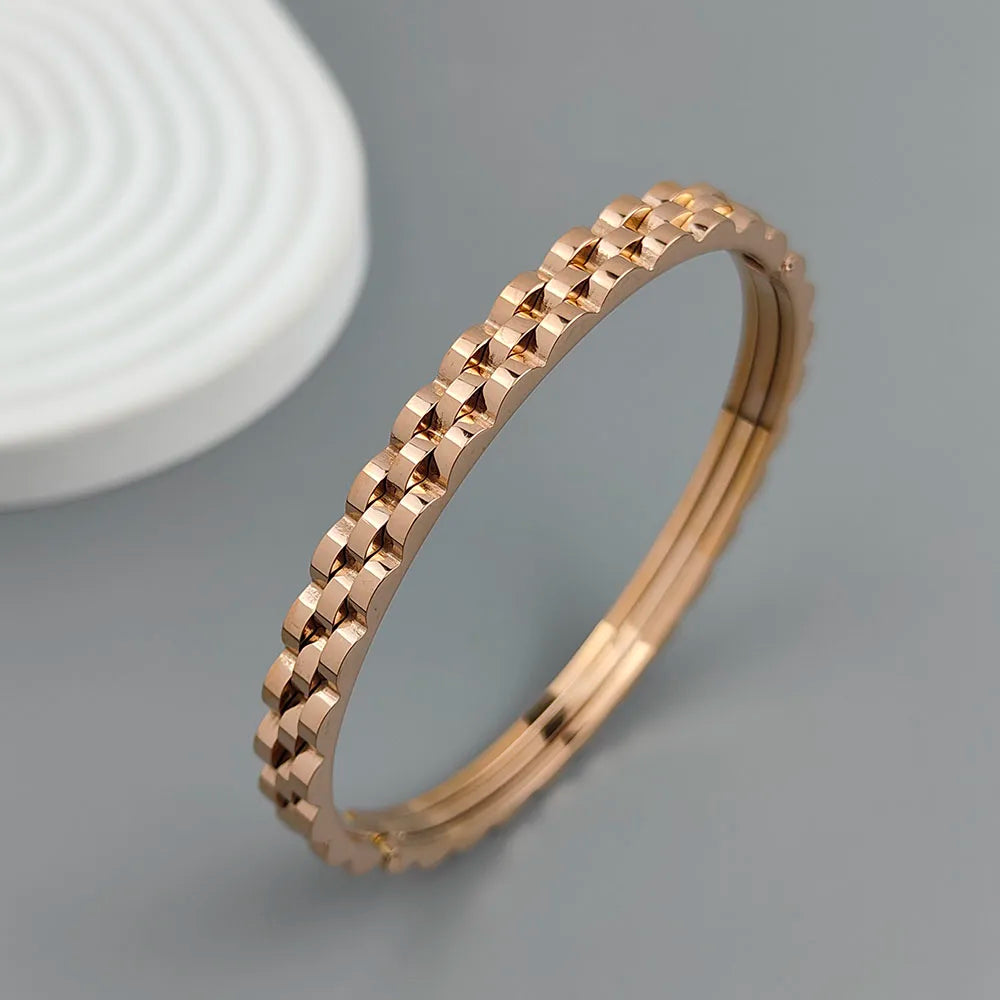 Gold Gear Couple Bracelet – Stainless Steel by ZEB Jewelry – view 5