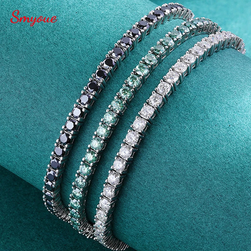 Moissanite Tennis Bracelet – 925 Sterling Silver by ZEB Jewelry – view 11