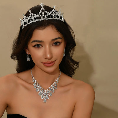 Water Droplet Jewelry crown Set