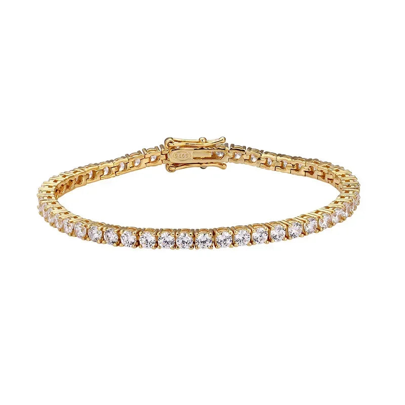 3mm Lab-Grown Diamond Bangle – 925 Sterling Silver by ZEB Jewelry – view 10