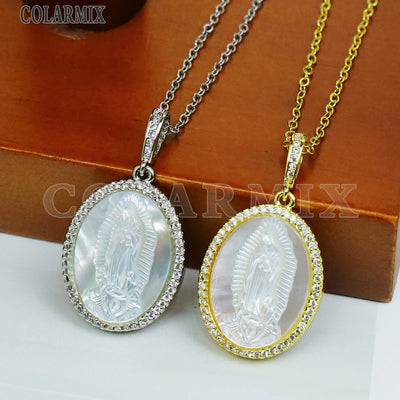 Virgin Mary Pendants Necklaces