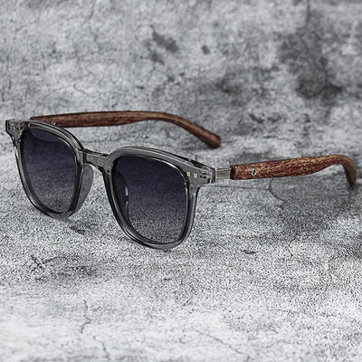Wood Grain Sunglasses Retro UV