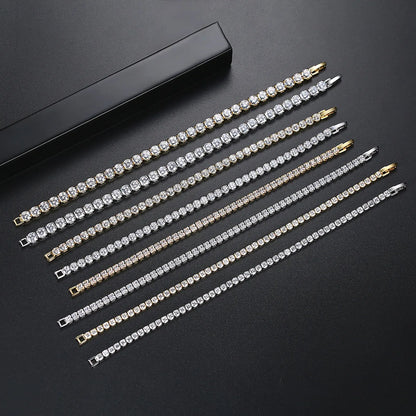 Black Zircon Tennis Bracelet – 925 Sterling Silver by ZEB Jewelry – view 1