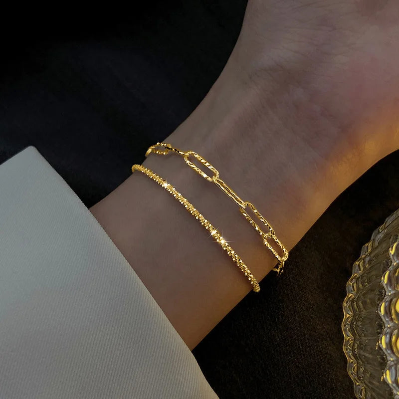 Two-Piece Gold & Silver-Tone Bracelet Set by ZEB Jewelry – view 5