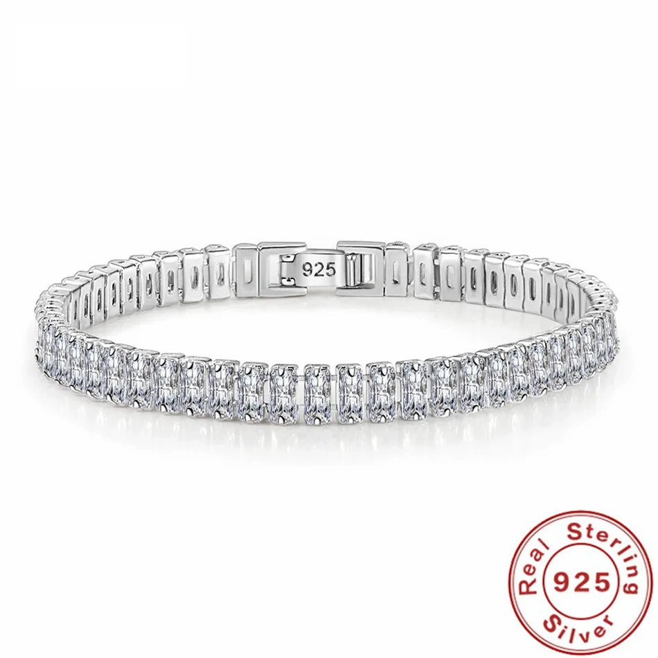 Zircon Crystal Bracelet – 925 Sterling Silver by ZEB Jewelry – view 1
