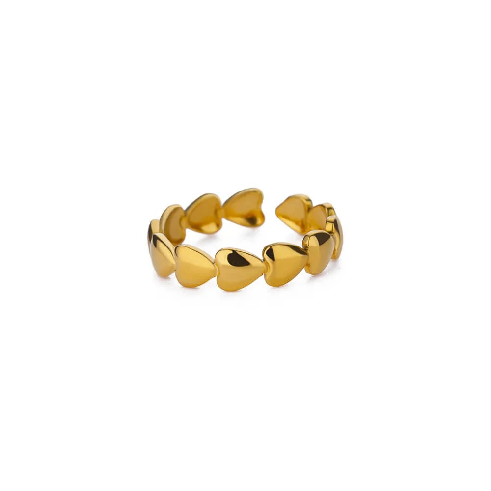 Stackable Zircon Heart Ring Set by ZEB Jewelry – view 26