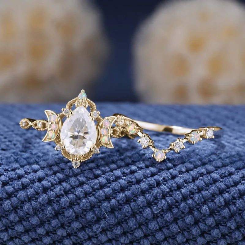 Star & Moon Zircon Ring by ZEB Jewelry – view 4