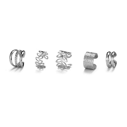Zircon Star Chain Clip Earrings by ZEB Jewelry – view 22