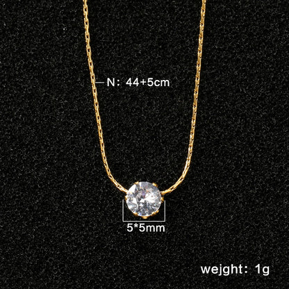 Cubic Zirconia Necklace – Stainless Steel by ZEB Jewelry – view 22