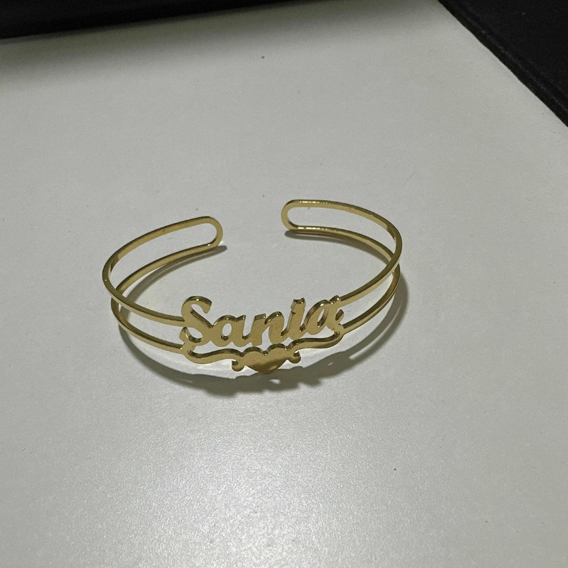 Personalized Heart Name Bracelet – Stainless Steel by ZEB Jewelry – view 3
