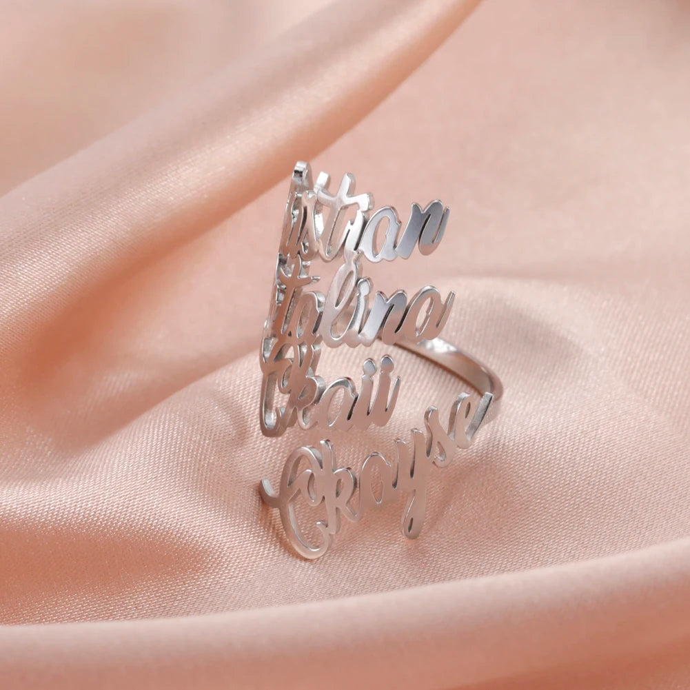 Personalized Name Ring – Stainless Steel by ZEB Jewelry – view 9
