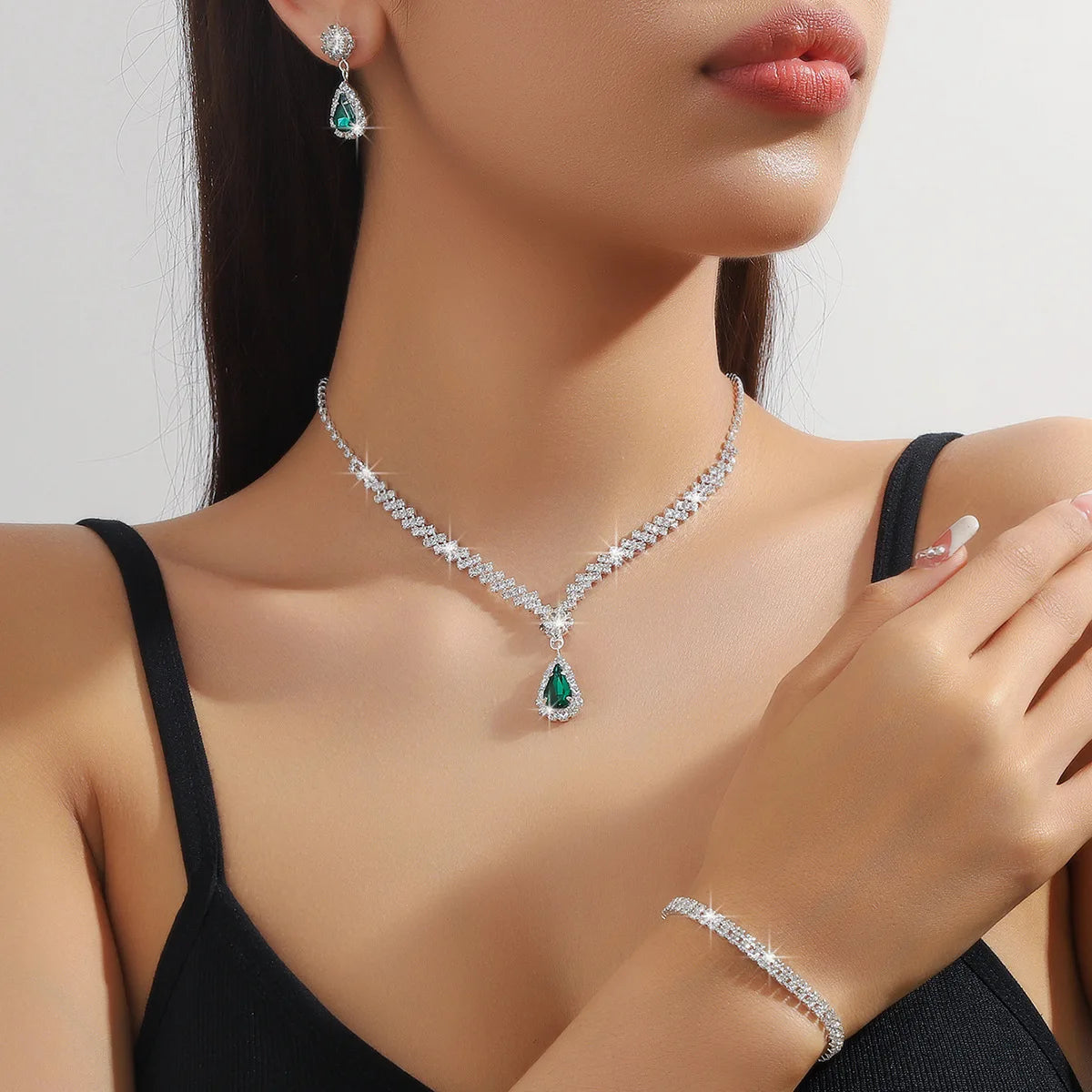 Bridal Three-Piece Jewelry Set by ZEB Jewelry – view 5