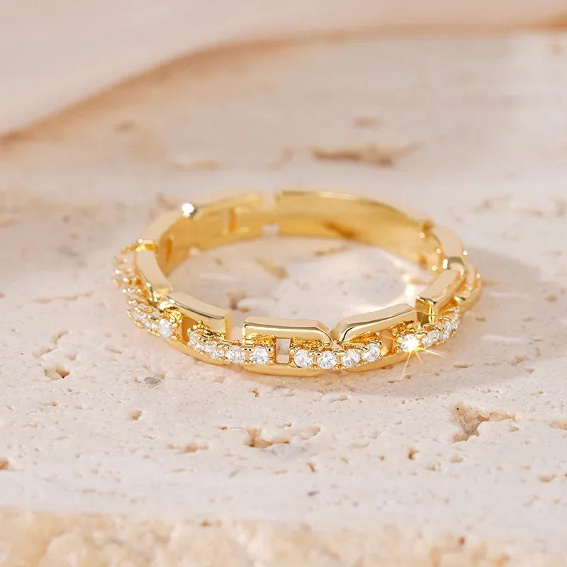 Zircon Buckle Ring by ZEB Jewelry – view 3