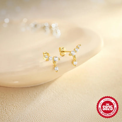 Horse Eye Zircon Stud Earrings – 925 Sterling Silver by ZEB Jewelry – view 25