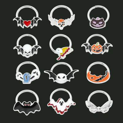Halloween Gift Hinged Segment Nose Ring