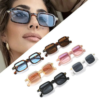 Vintage Rectangle Sunglasses UV400