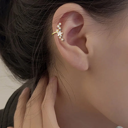 Zircon Star Tassel Clip Earrings by ZEB Jewelry – view 25