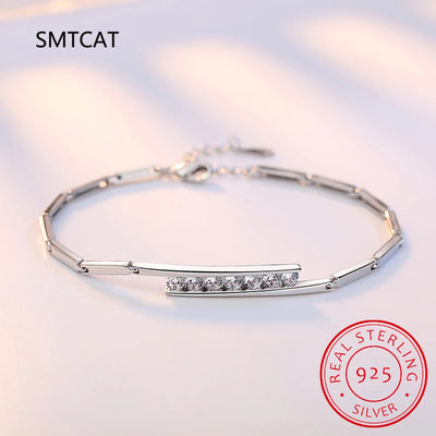 Dazzling moissanite tennis bracelet