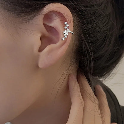 Zircon Star Tassel Clip Earrings by ZEB Jewelry – view 34