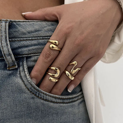 Irregular Geometric Statement Ring by ZEB Jewelry – view 1