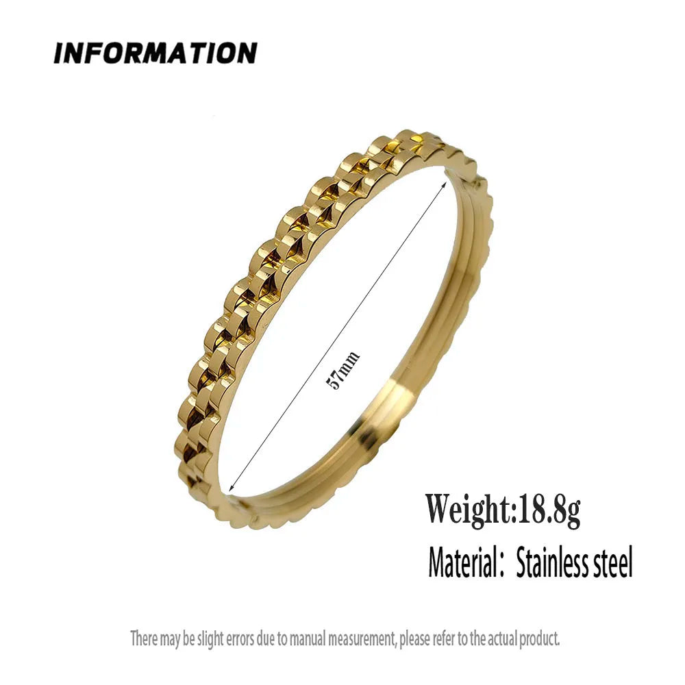 Gold Gear Couple Bracelet – Stainless Steel by ZEB Jewelry – view 4