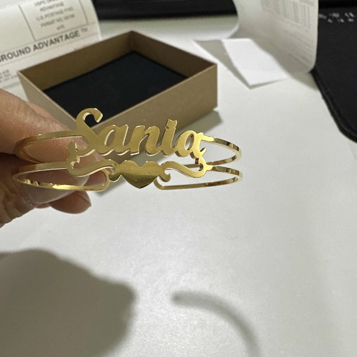 Personalized Heart Name Bracelet – Stainless Steel by ZEB Jewelry – view 6