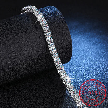 Moissanite Bracelet – 925 Sterling Silver by ZEB Jewelry – view 4