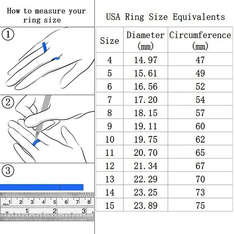 Princess Cut Zircon Ring Set by ZEB Jewelry – view 3
