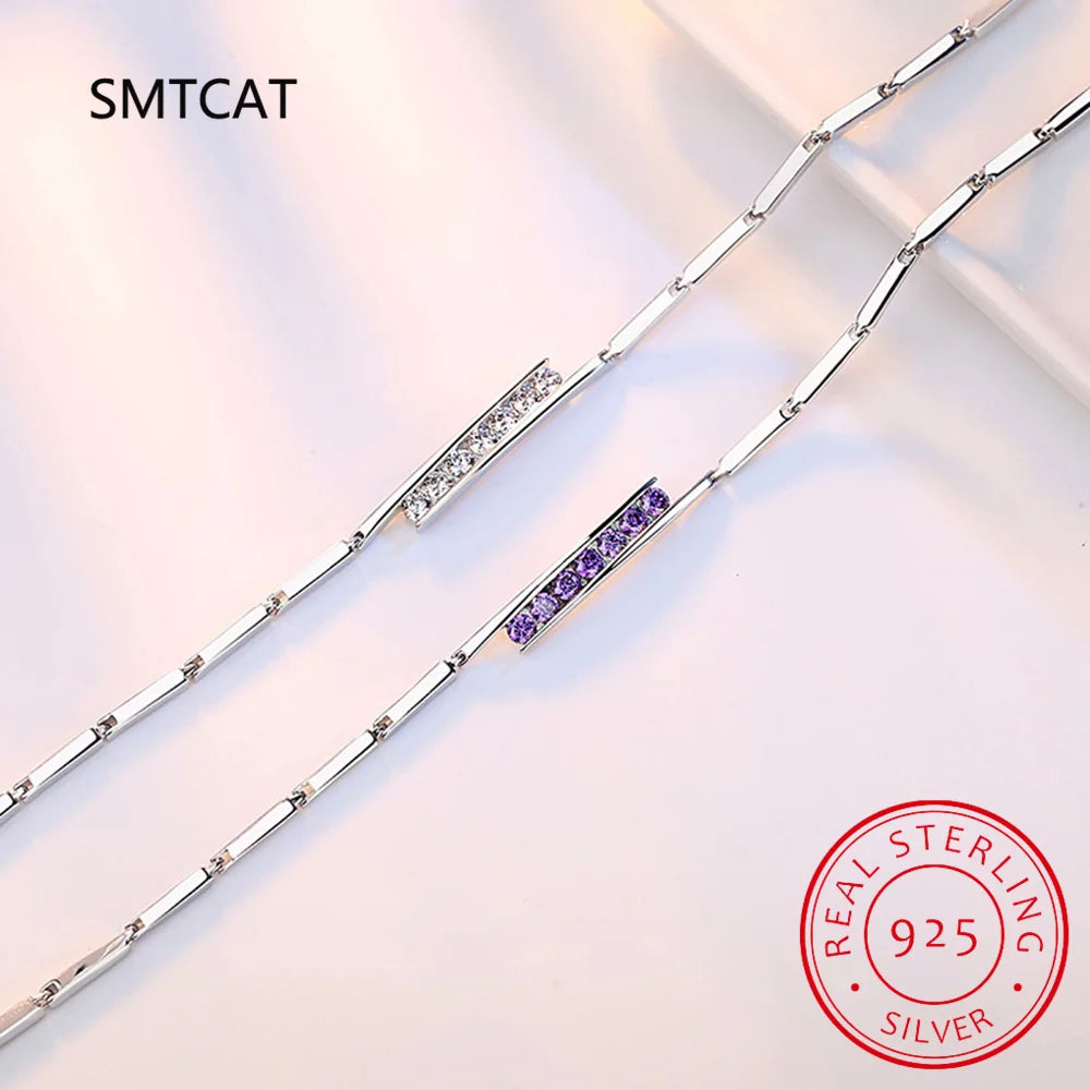 Moissanite Tennis Bracelet – 925 Sterling Silver by ZEB Jewelry – view 4