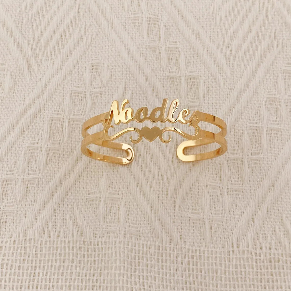 Personalized Heart Name Bracelet – Stainless Steel by ZEB Jewelry – view 2