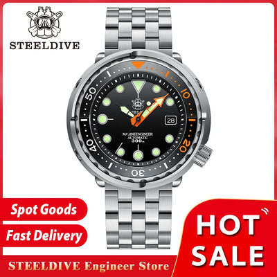 STEELDIVE Tuna Can Men’s Dive Watch