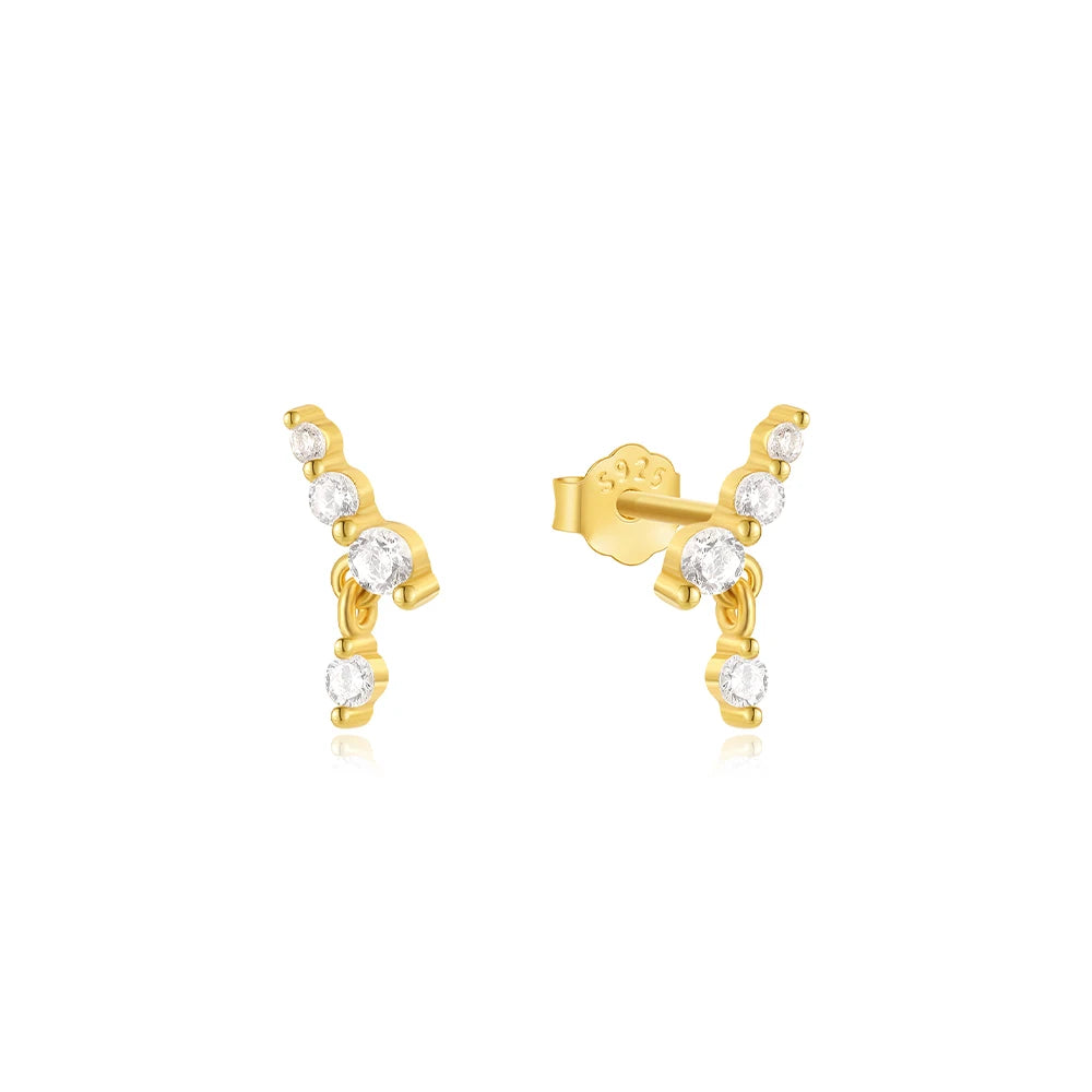 Horse Eye Zircon Stud Earrings – 925 Sterling Silver by ZEB Jewelry – view 40