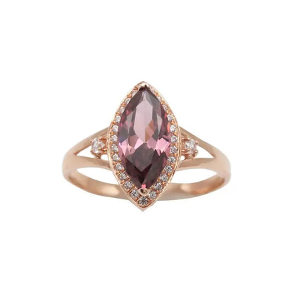 Ruby Marquise Rose Gold-Tone Ring by ZEB Jewelry – view 5