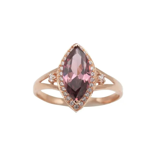 Ruby Marquise Rose Gold-Tone Ring by ZEB Jewelry – view 5