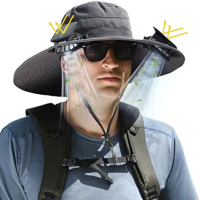 Solar Fan Fishing Hat