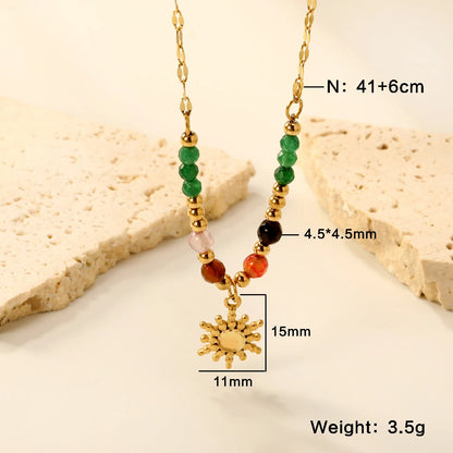 Cubic Zirconia Necklace – Stainless Steel by ZEB Jewelry – view 17
