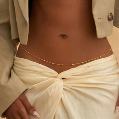 Girls Simple Beaded Belly Chains