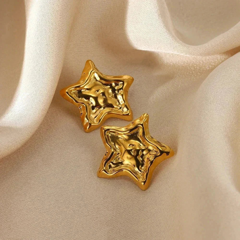 Geometric Flower Earrings – Stainless Steel by ZEB Jewelry – view 9
