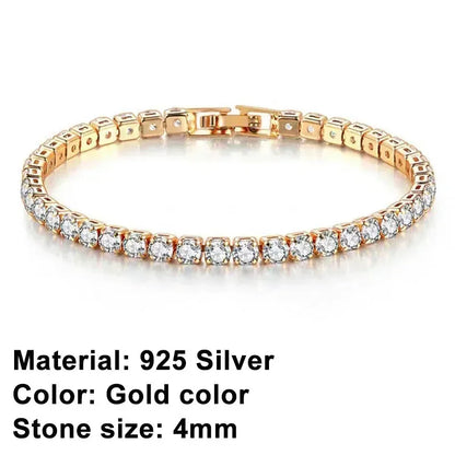 Cubic Zirconia Tennis Bracelet – 925 Sterling Silver by ZEB Jewelry – view 11