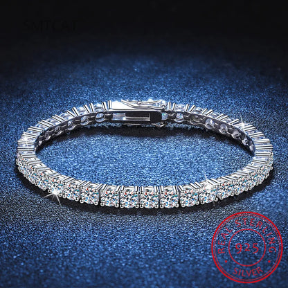 Moissanite Bracelet – 925 Sterling Silver by ZEB Jewelry – view 1