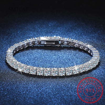 S925 Silver Moissanite Bracelet