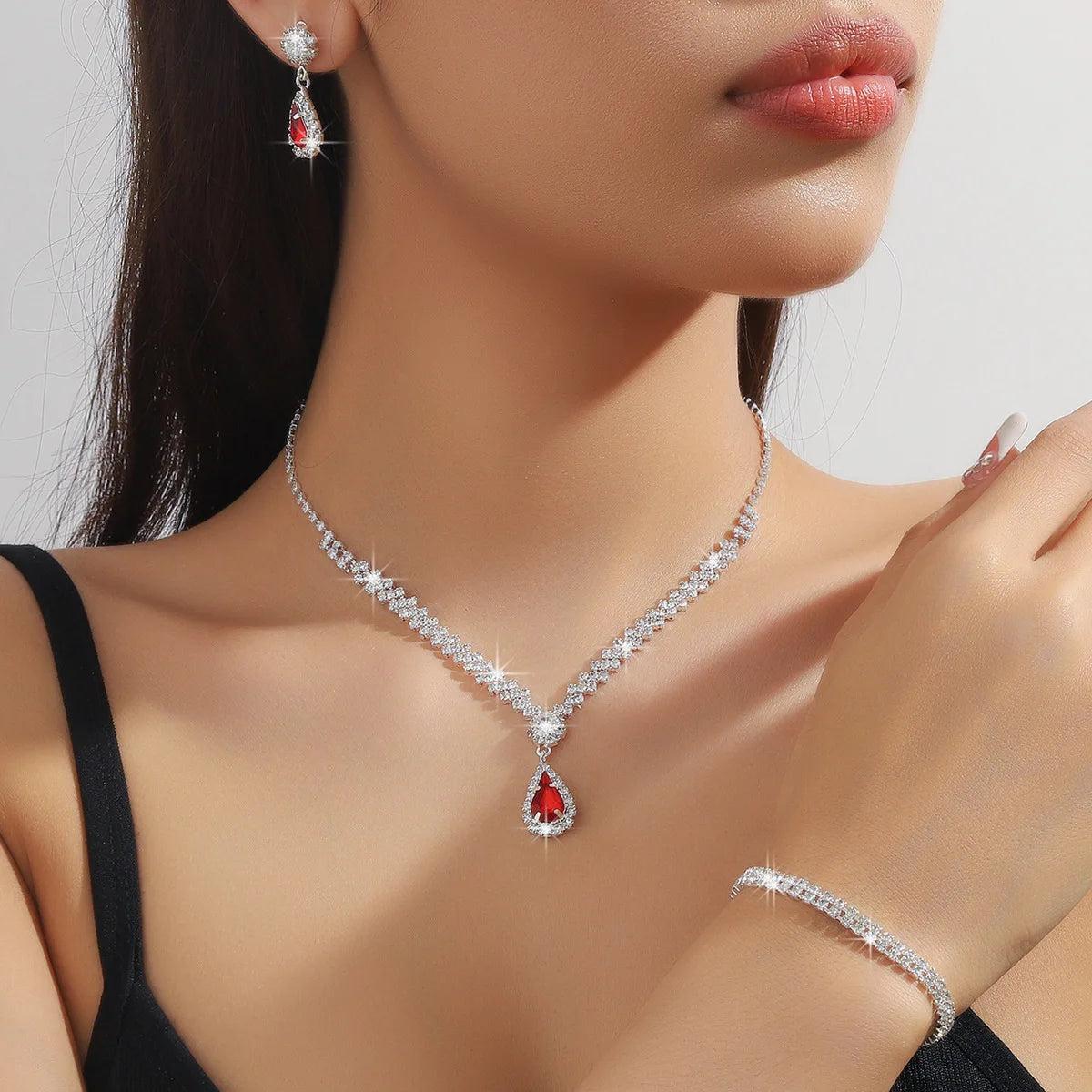 Bridal Three-Piece Jewelry Set by ZEB Jewelry – view 4